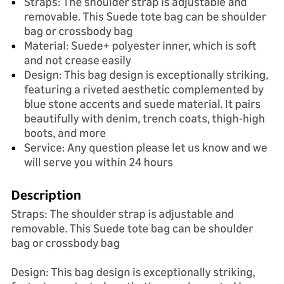 Brown Suede Studded Boho Shoulder Bag - NEW - Picture 4 of 4